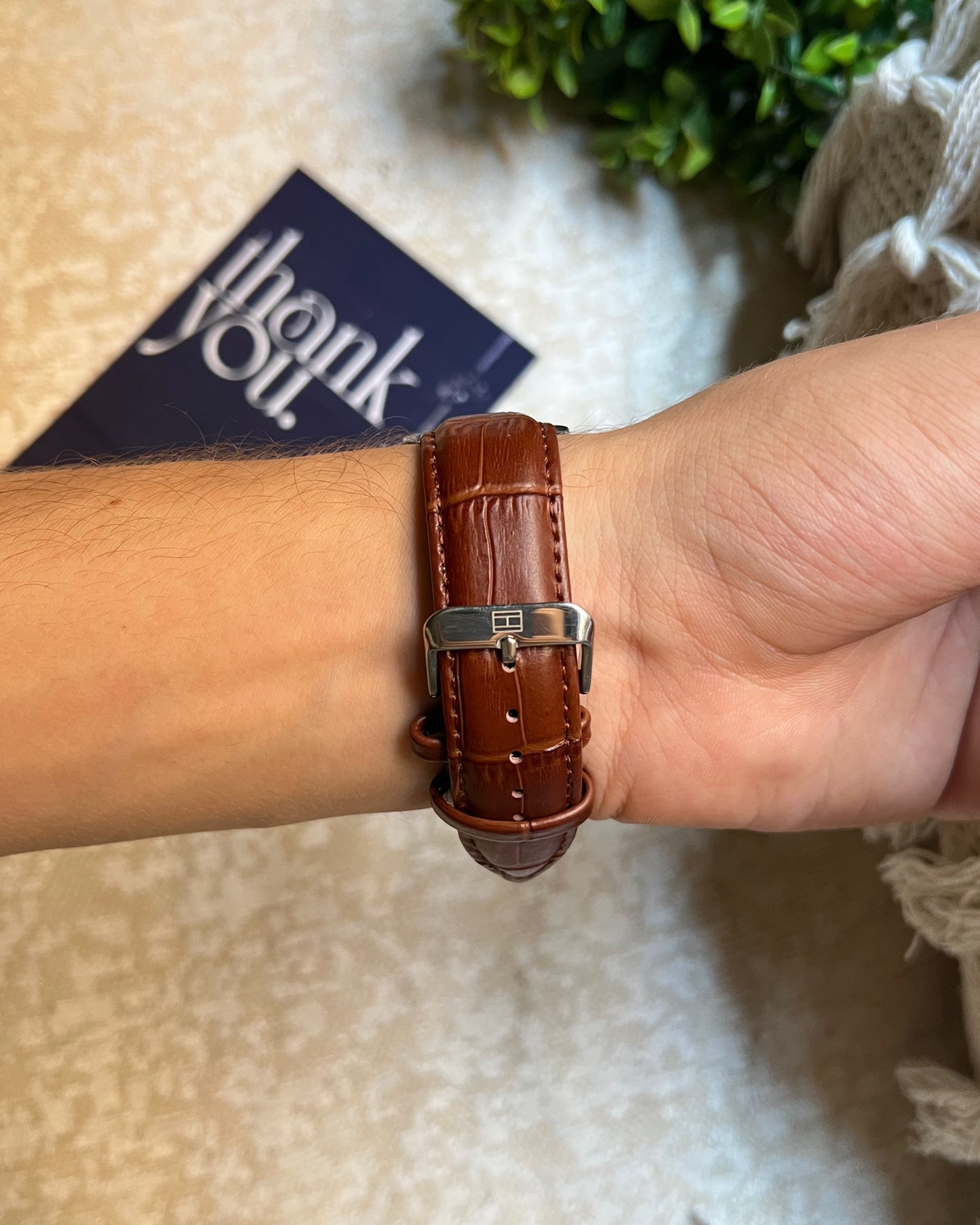 Tommy leather watch