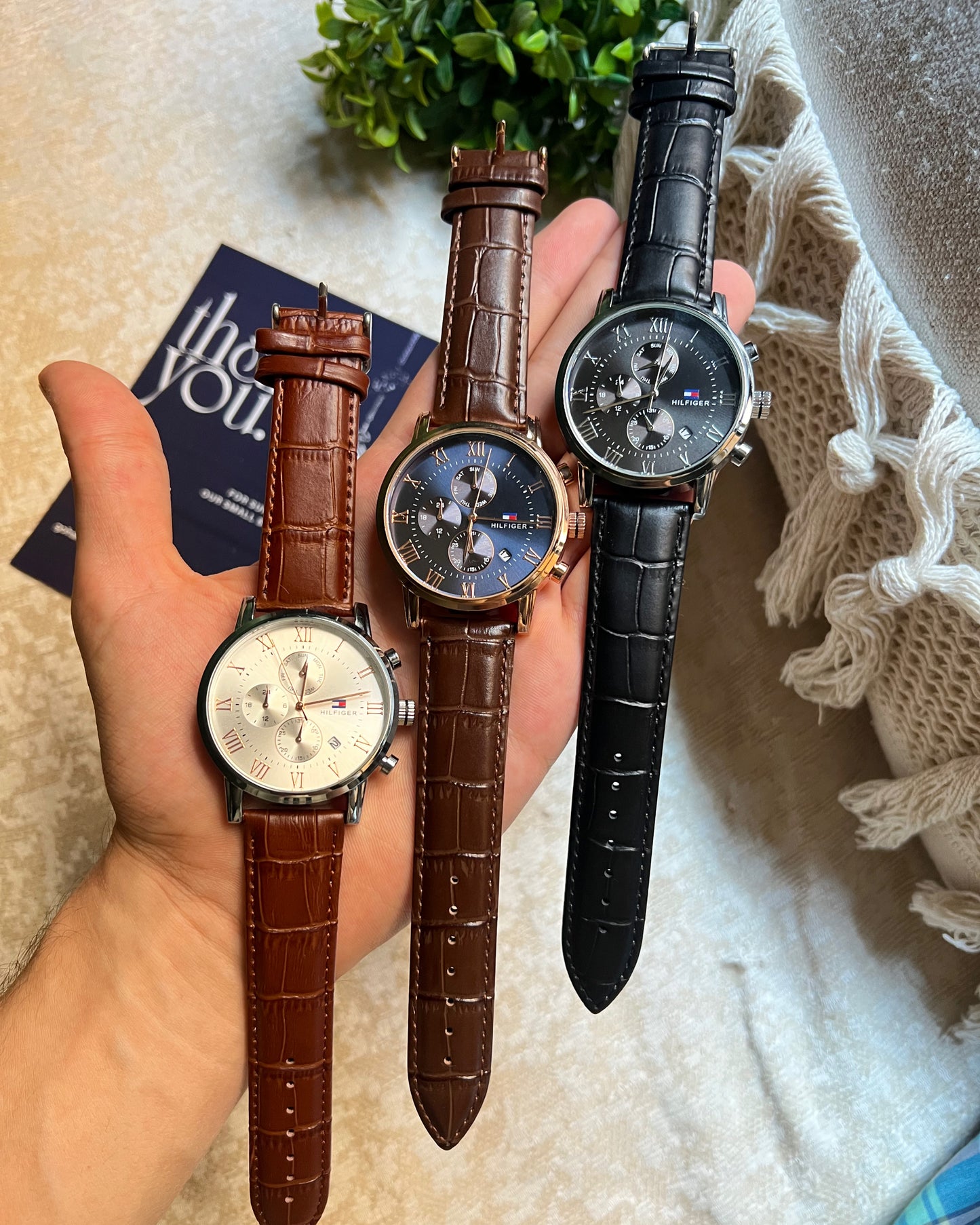 Tommy leather watch