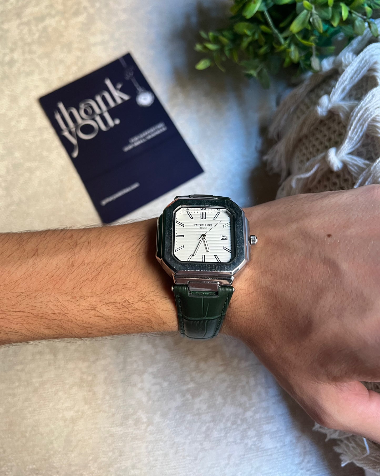 Patek Philippe Square Leather Strap