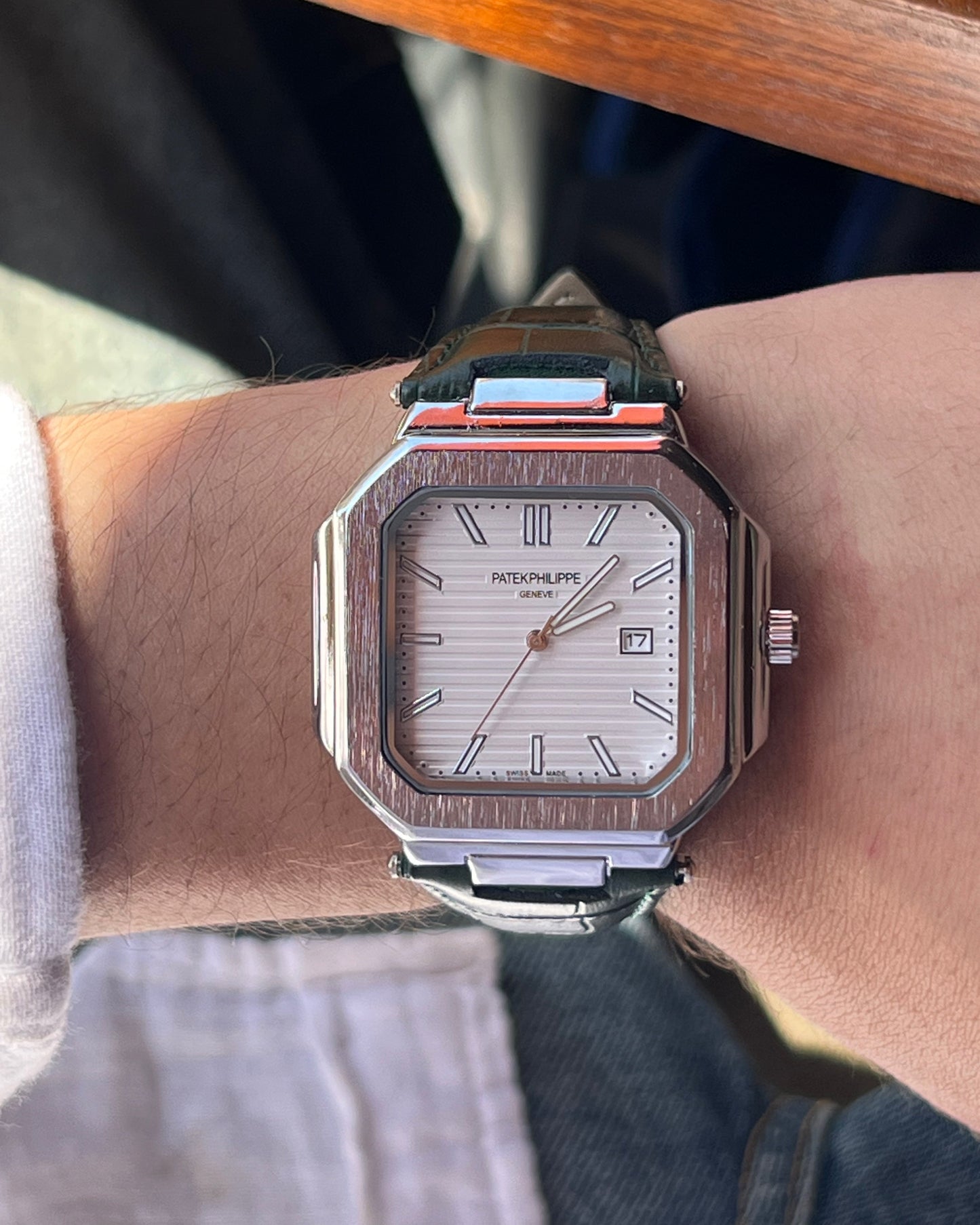 Patek Philippe Square Leather Strap