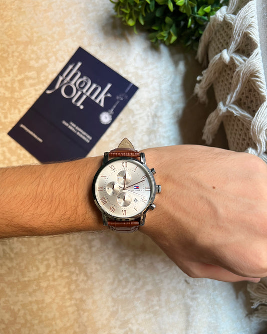 Tommy leather watch