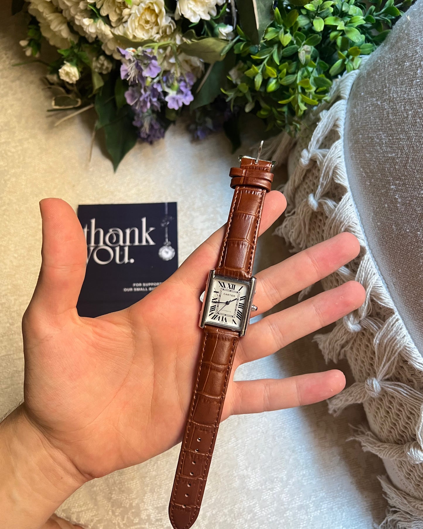 Cartier Tank Leather 22mm