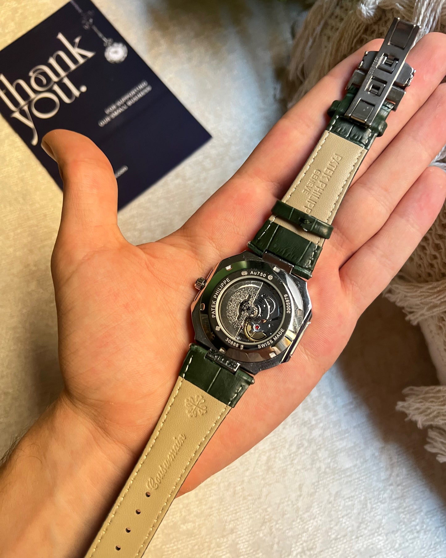 Patek Philippe Square Leather Strap
