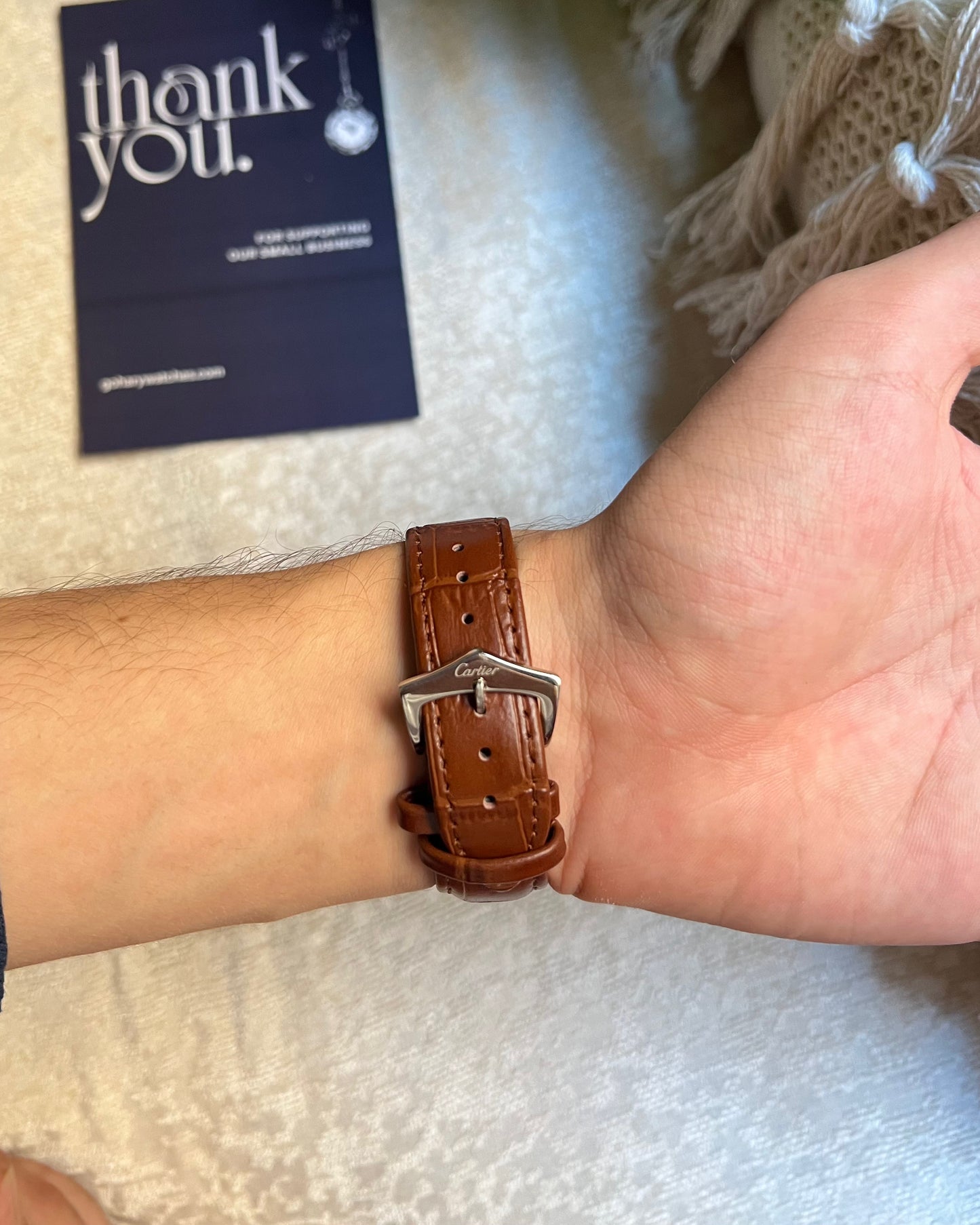 Cartier Tank Leather 22mm