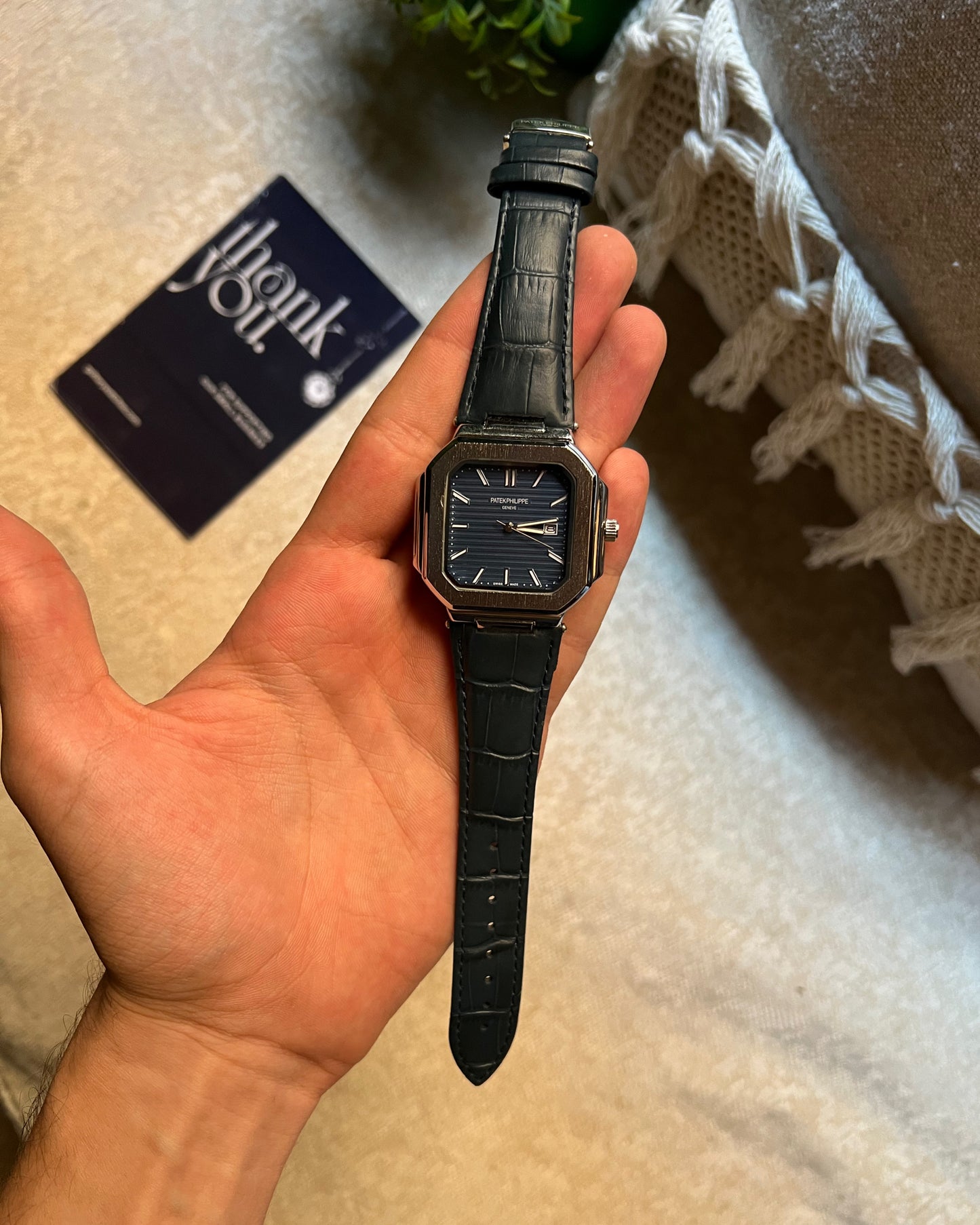 Patek Philippe Square Leather Strap