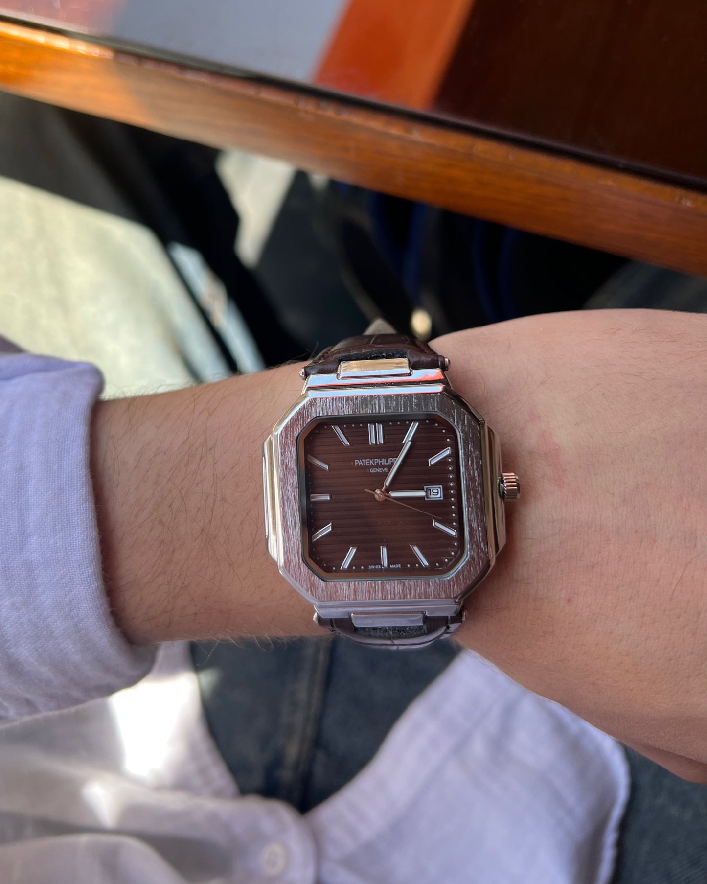 Patek Philippe Square Leather Strap