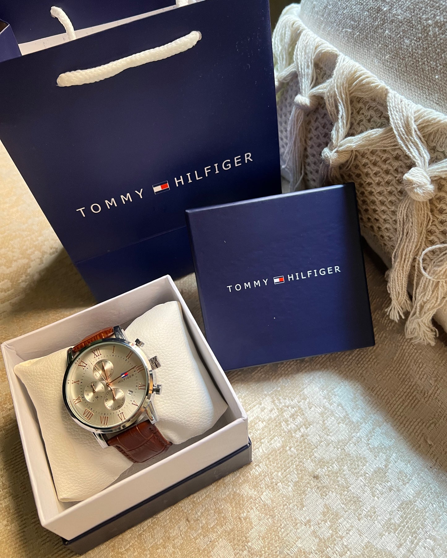 Tommy leather watch