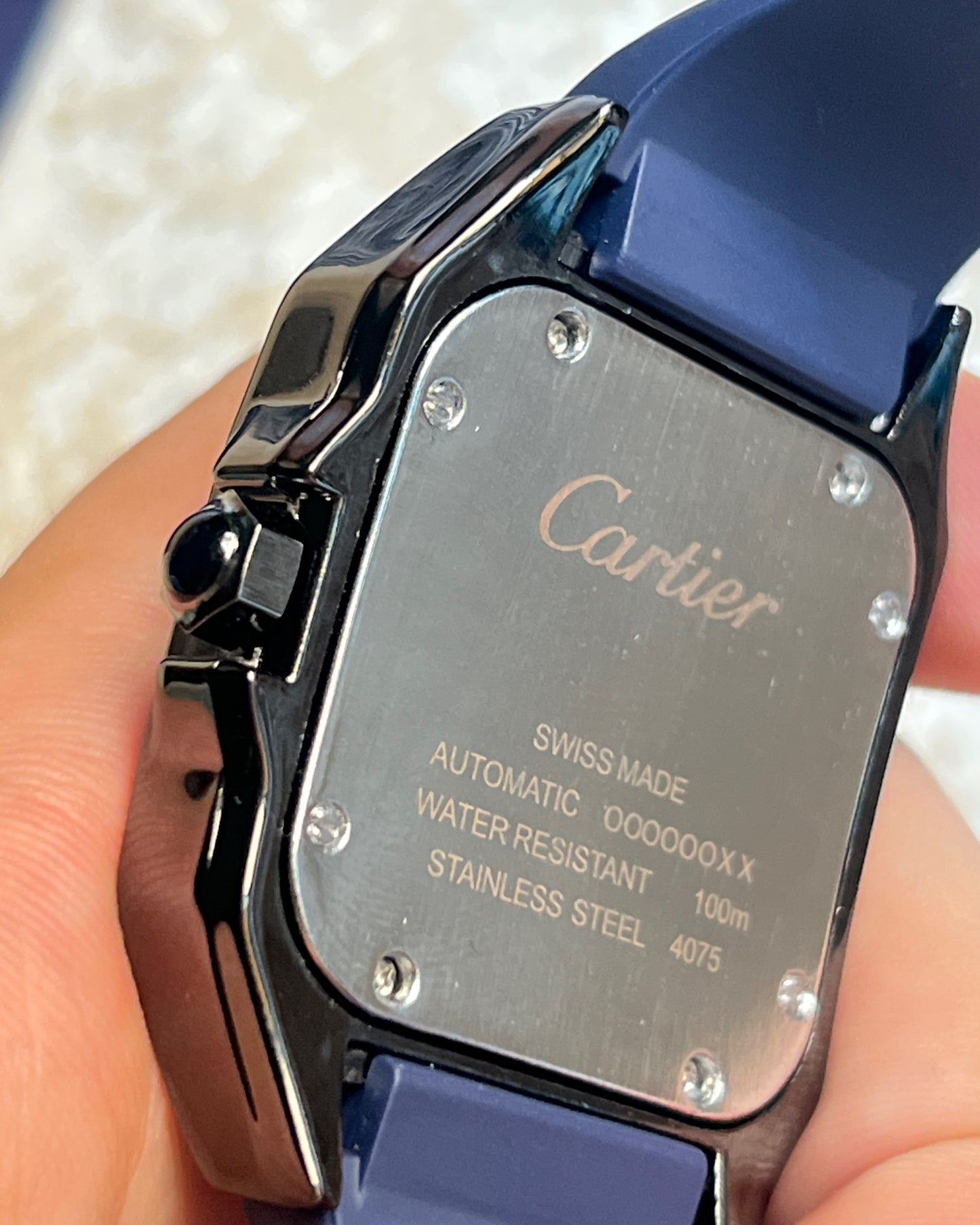 Cartier Santos Rubber