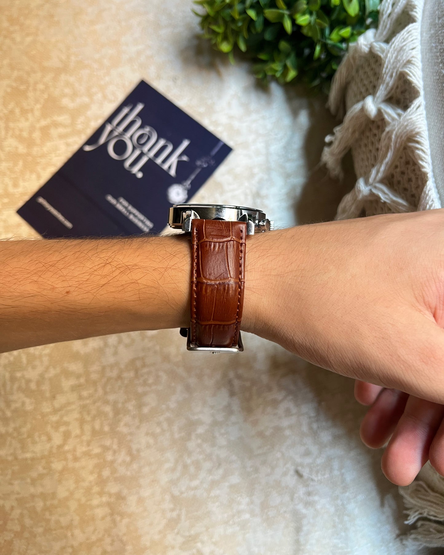 Tommy leather watch