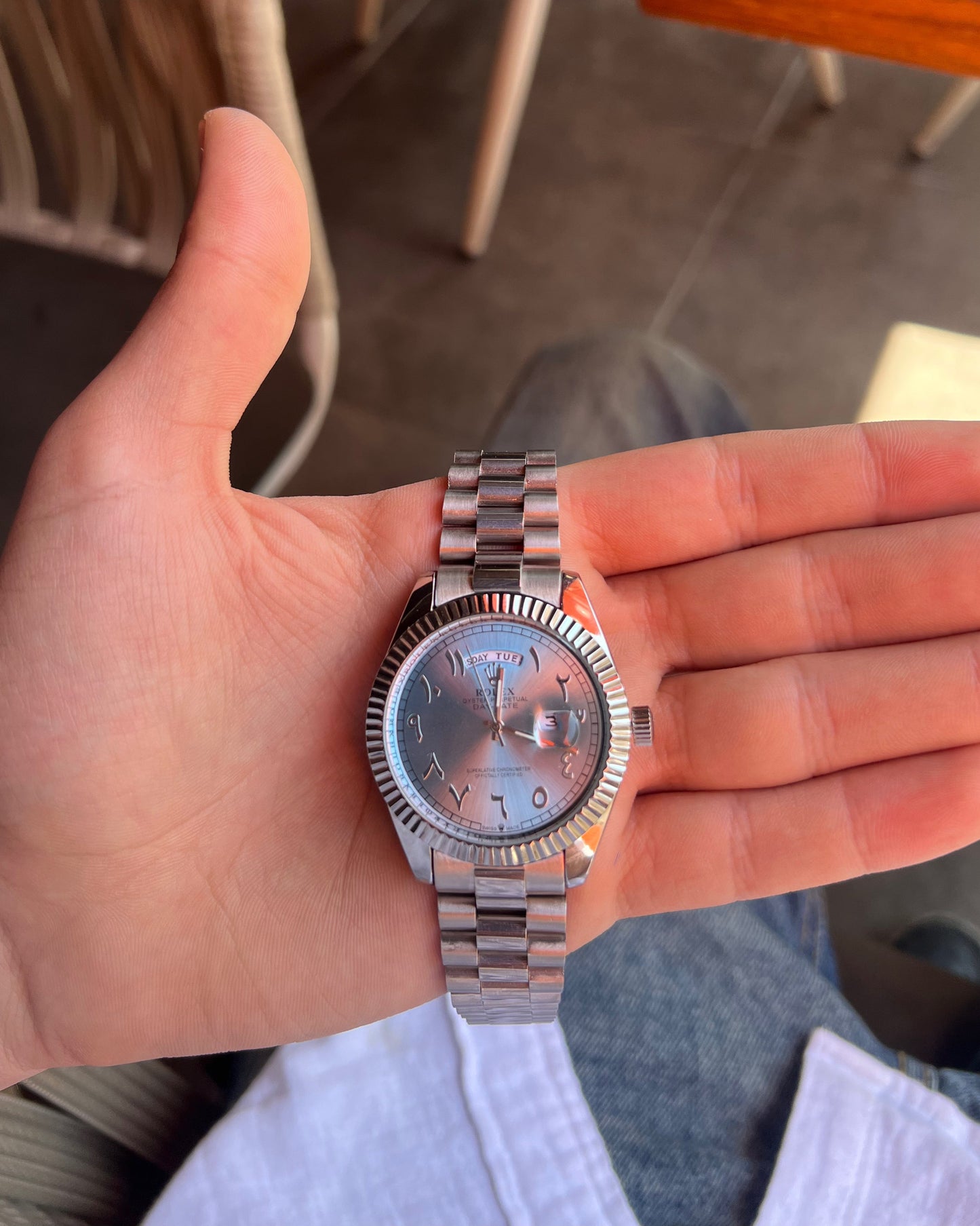 rolex arabic number
