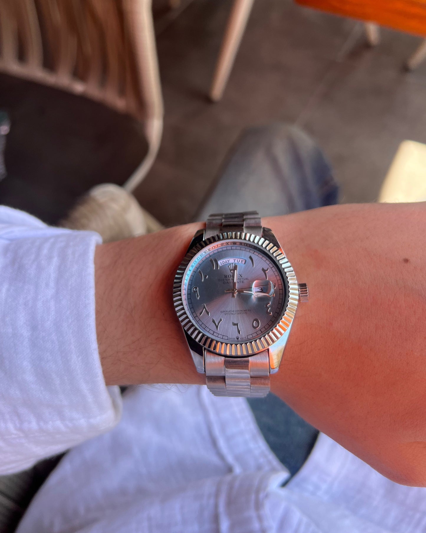 rolex arabic number