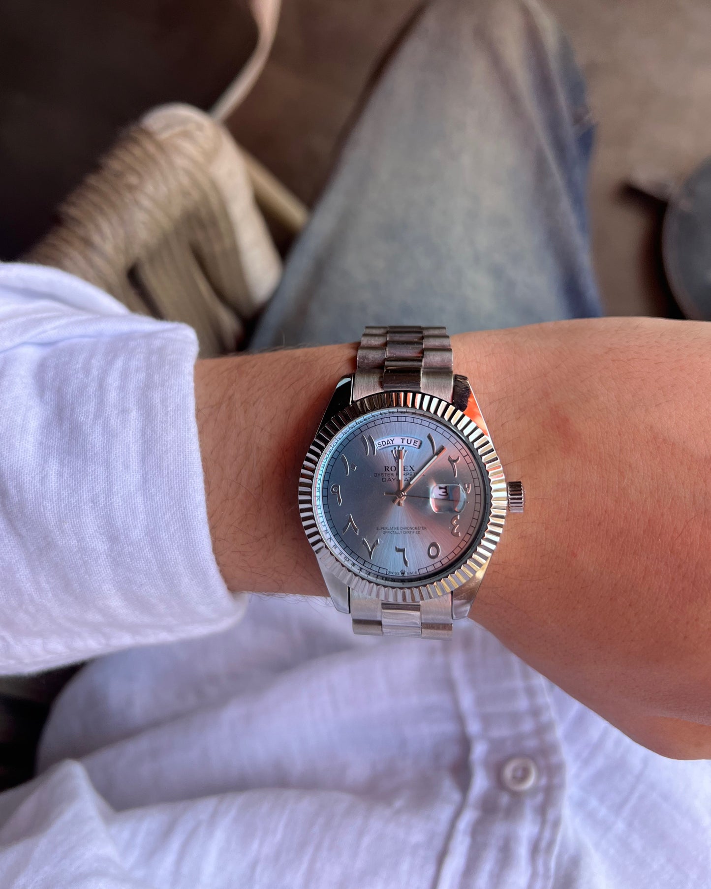 rolex arabic number