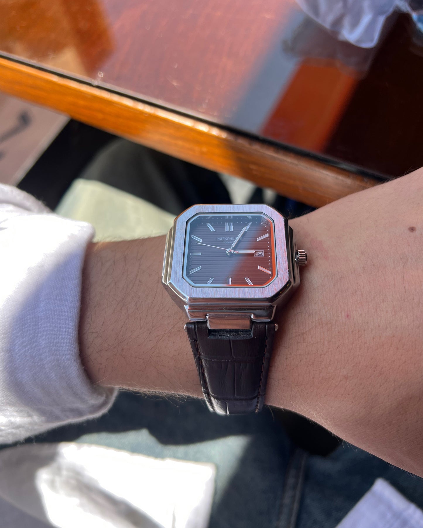 Patek Philippe Square Leather Strap