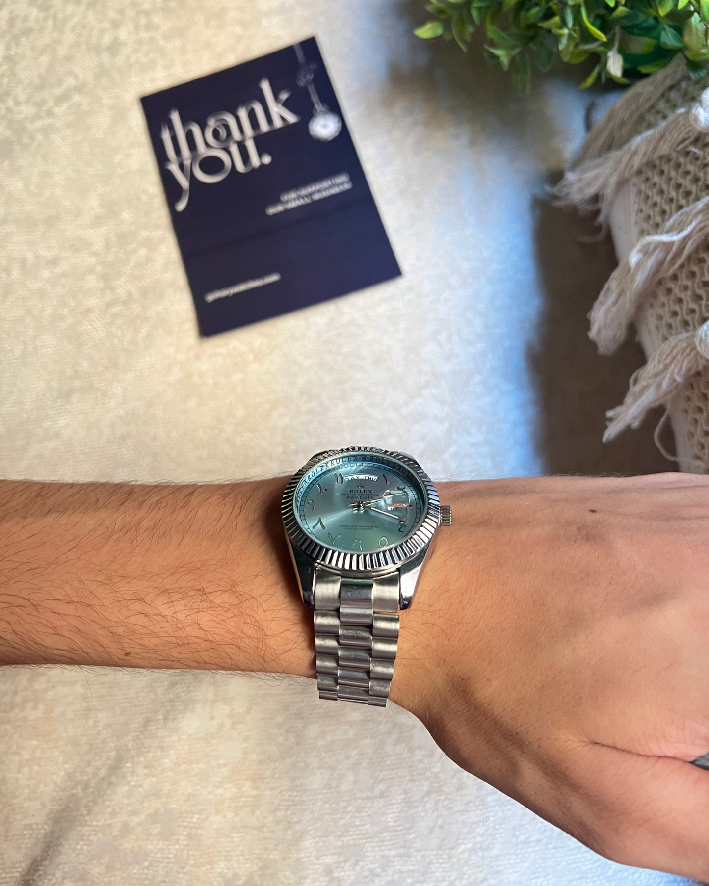 rolex arabic number