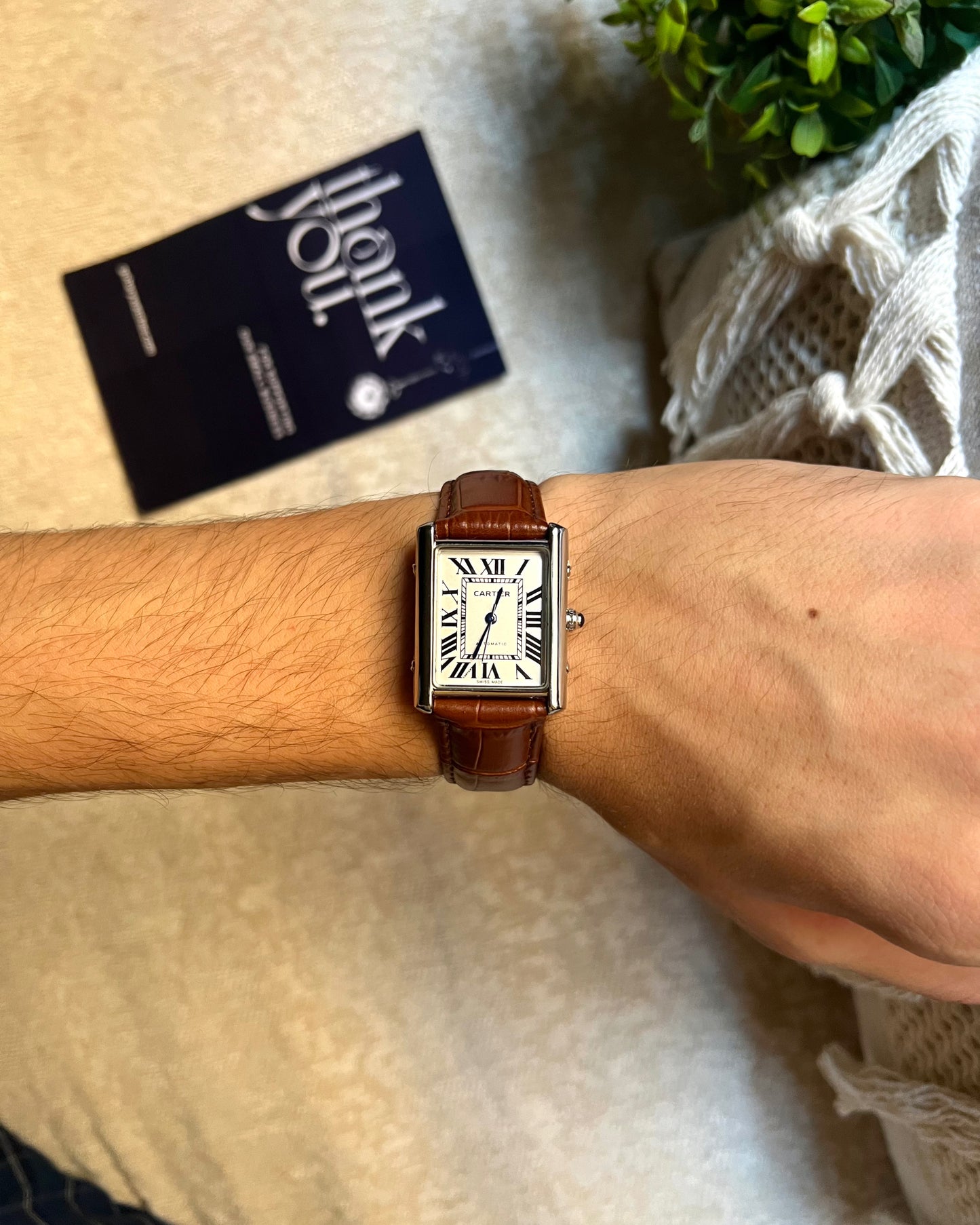 Cartier Tank Leather 22mm