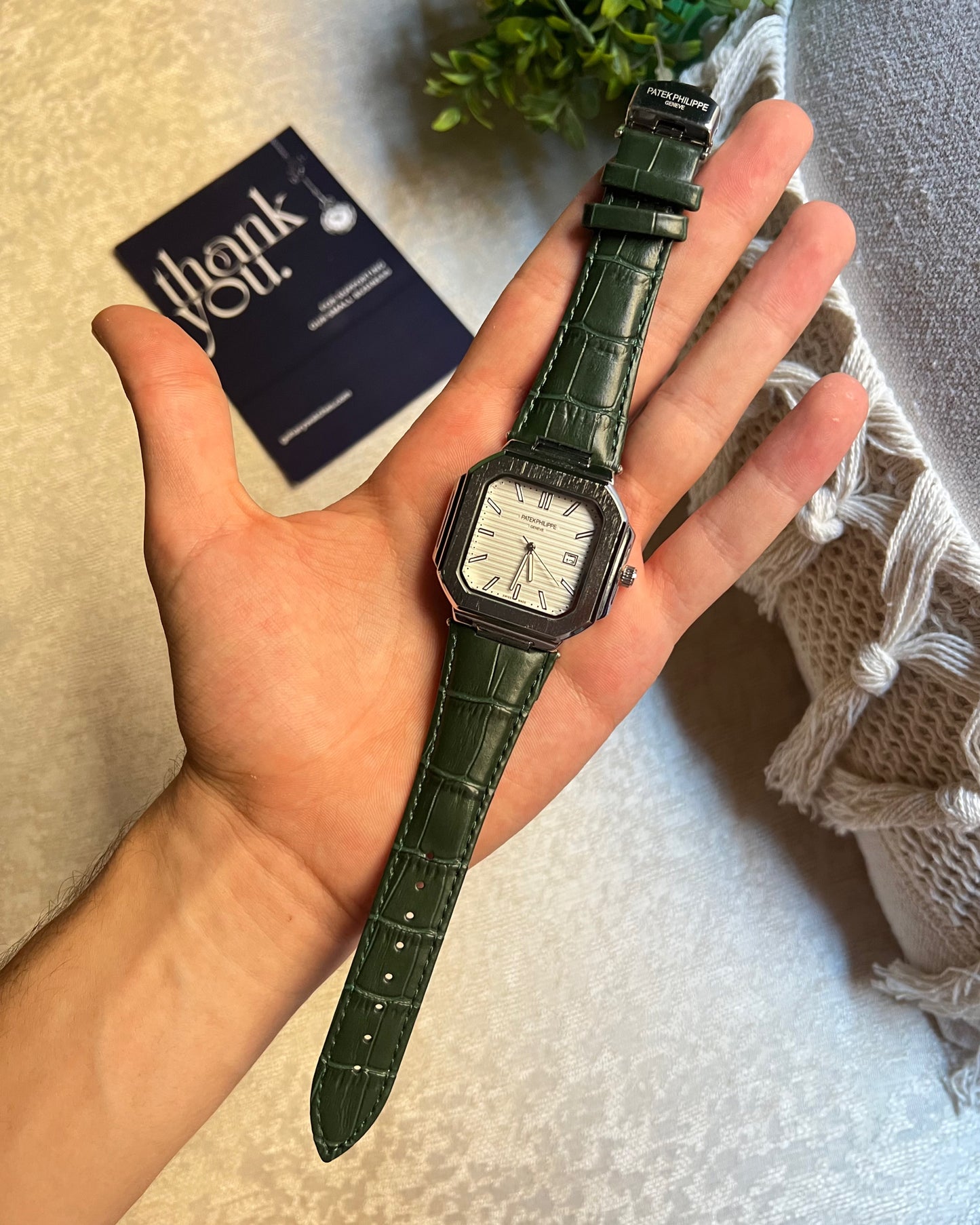 Patek Philippe Square Leather Strap
