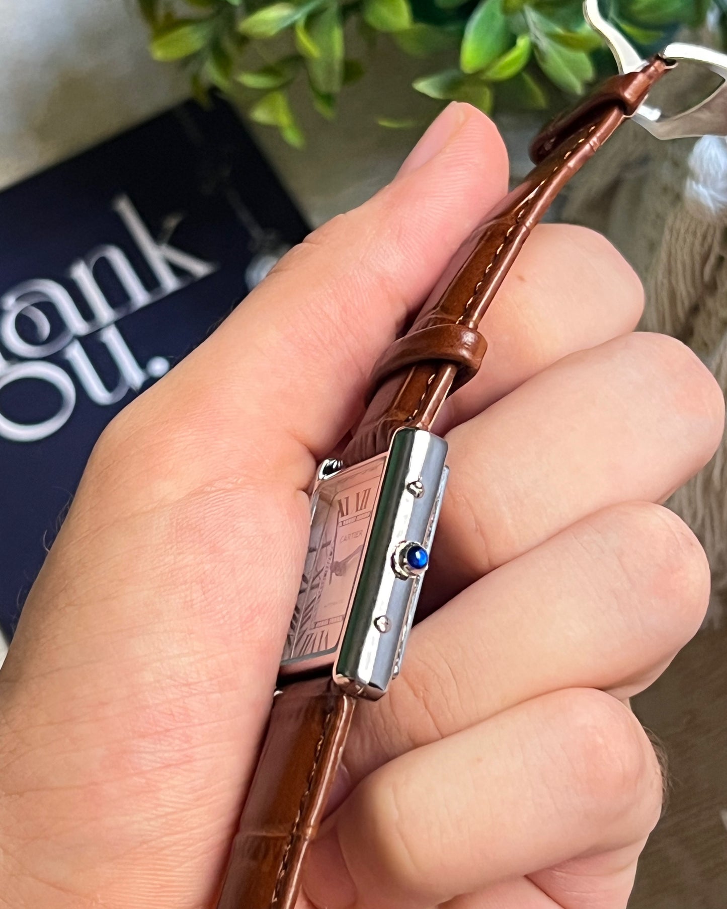 Cartier Tank Leather 22mm
