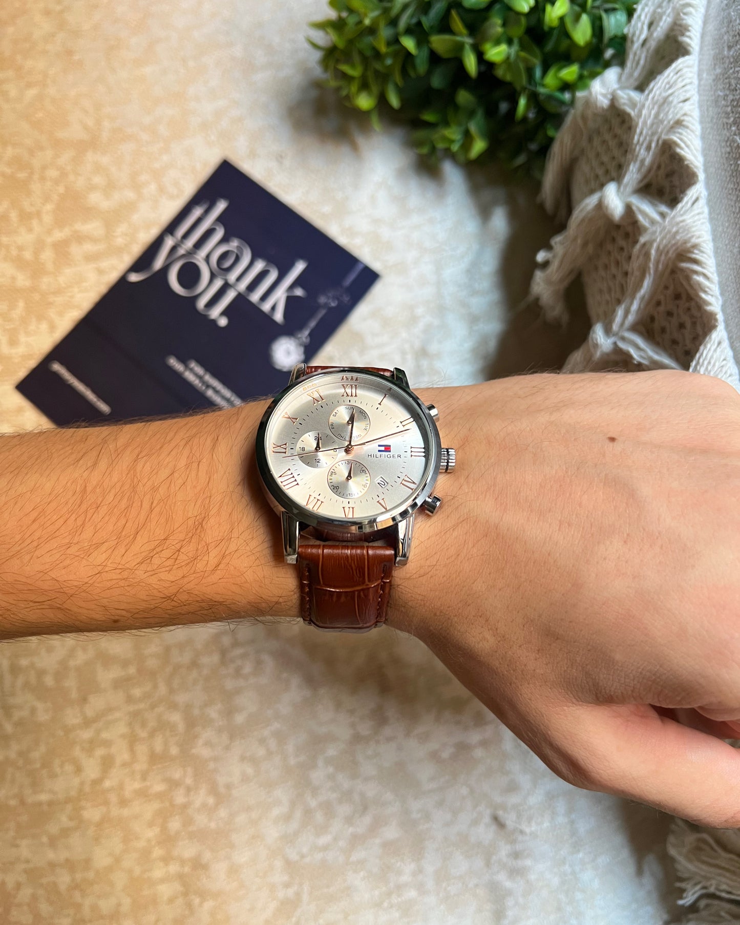 Tommy leather watch
