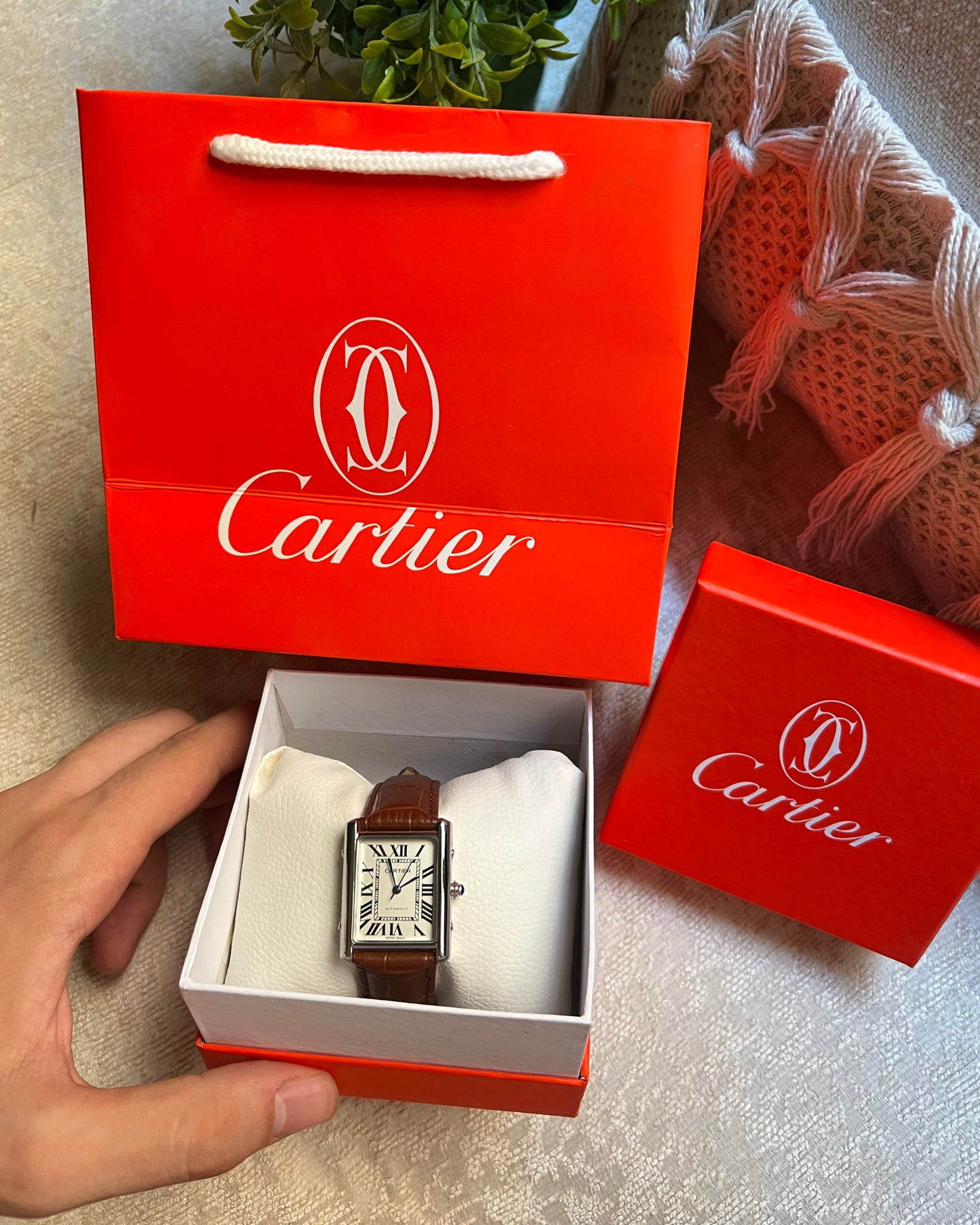 Cartier Tank Leather 22mm